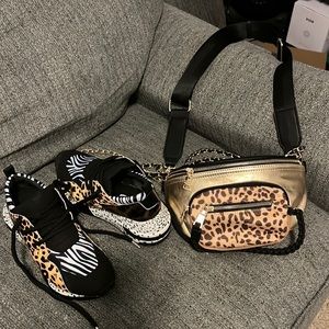Steve Madden sneakers & matching Fanny pack
